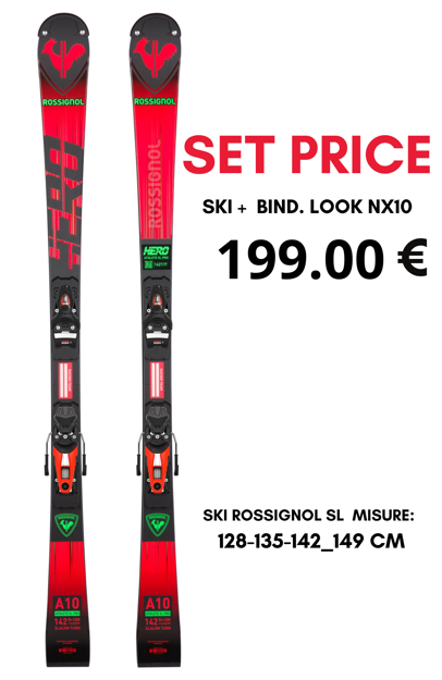 Picture of ROSSIGNOL HERO SET  SL JUNIOR+NX 10  (R21 Pro)