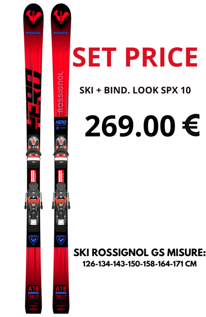 Immagine di ROSSIGNOL SET HERO ATHLETE GS + SPX 10 GW B73 HOT RED