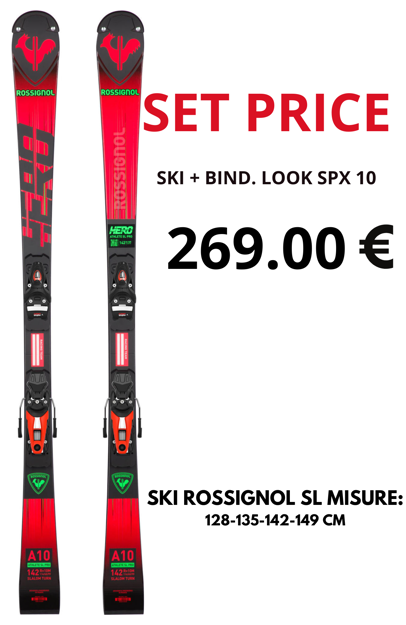 Immagine di ROSSIGNOL HERO SL PRO 128-149 R21 PRO + SPX 10 GW B73 HOT RED