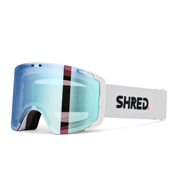 Bild von GOGGLES GRATIFY PURE WHITE - CBL 2.0 ICE/DEEP BLUE MIRROR