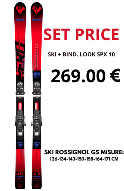 Bild von ROSSIGNOL SET HERO ATHLETE GS + SPX 10 GW B73 HOT RED